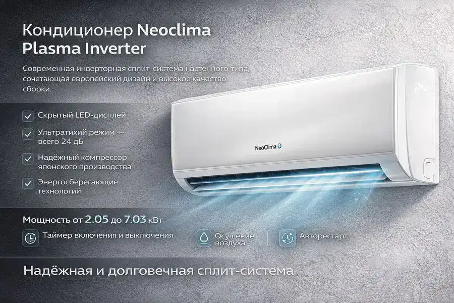 Кондиционер Neoclima Plasma Inverter